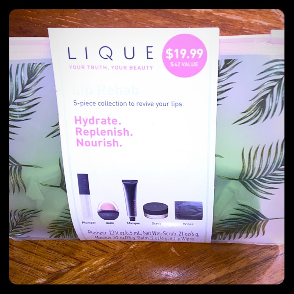 LIQUE Lip Rehab Cosmetic Bag